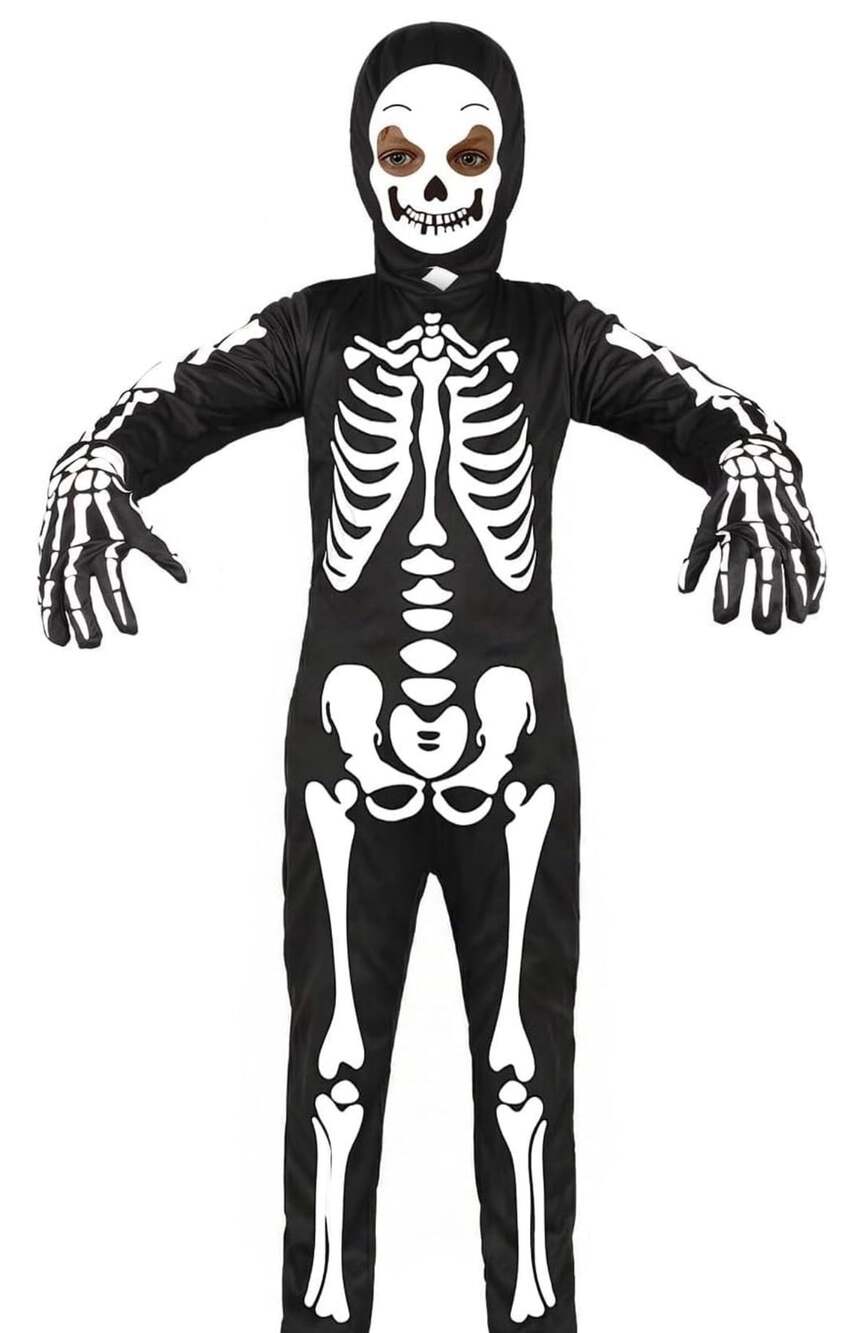 Sicypoty Kids Skeleton Costume Medium Black